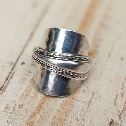 Vintage - Spoon Ring - Handmade Upcycled - Unisex Boho Jewelry