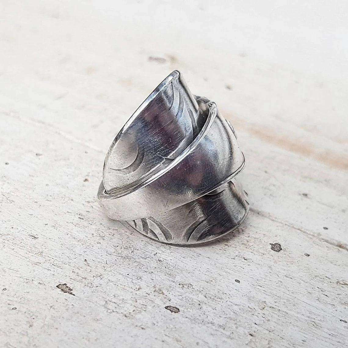 Vintage Unisex Spoon Ring - Men's / Ladies Upcycled Boho Jewelry