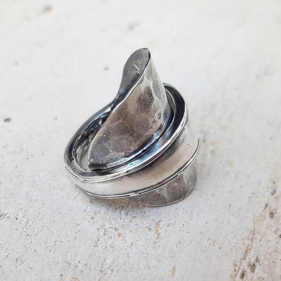 Upcycled Vintage Spoon Ring - Men's / Ladies - Unisex Floral Jewelry