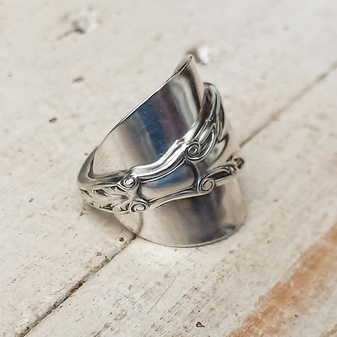 Vintage 1881 - Spoon Ring - Handmade Upcycled - Unisex Boho Jewelry