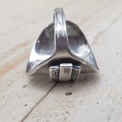 Vintage - Spoon Ring - Handmade Upcycled - Boho Floral Gothic Jewelry
