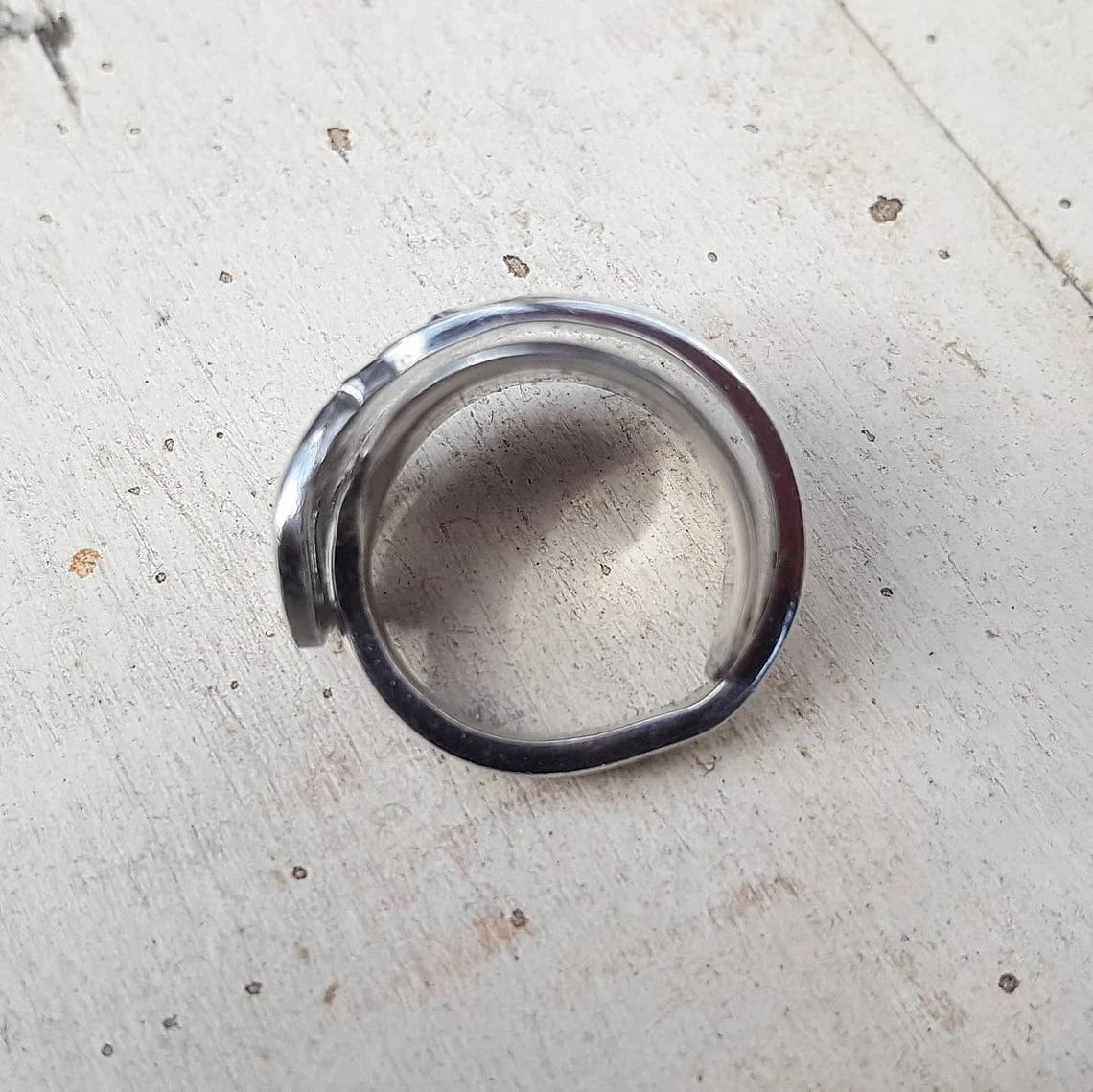 Vintage Unisex Spoon Ring - Men's / Ladies Upcycled Boho Jewelry