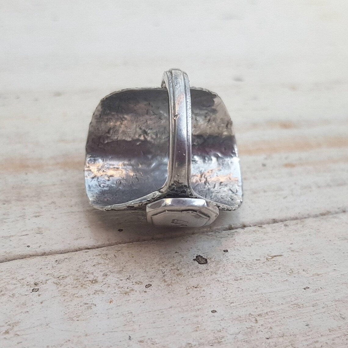 Vintage - Music Spoon Ring - Handmade Upcycled - Boho - Jewelry